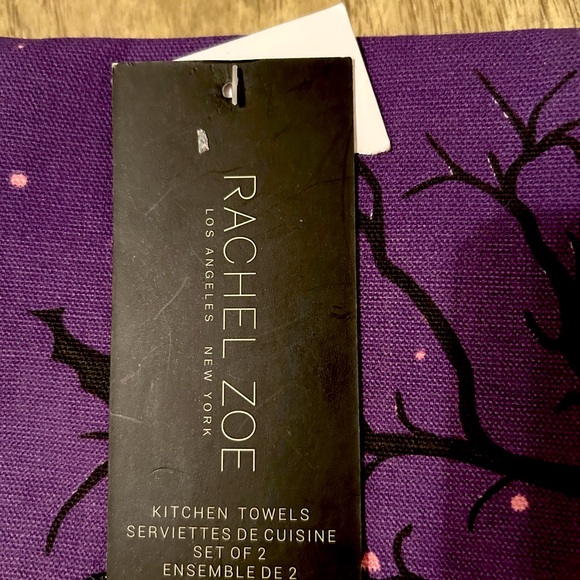 Rachel Zoe Halloween set of 2 dish towels NWT - Picture 4 of 4